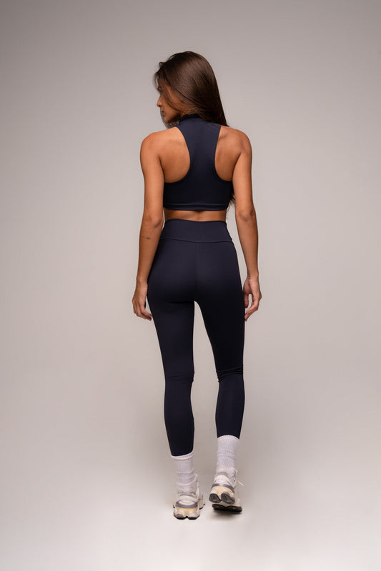 Essentials Legging and Top Set with Zipper, Graphite