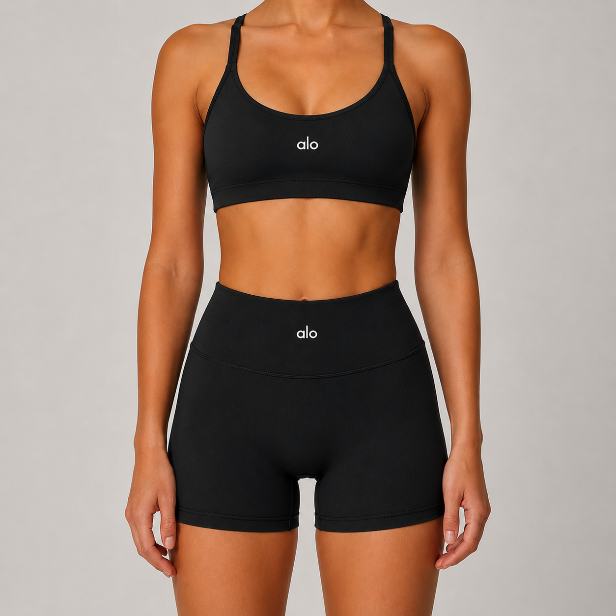 Burgundy Sports Bra & Shorts Set